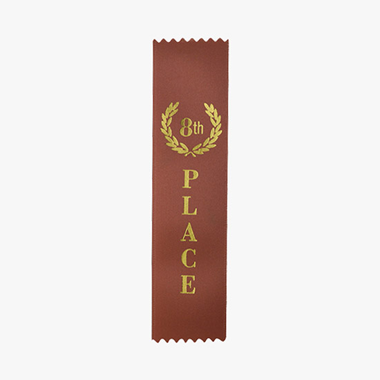 Vertical Stock Award Ribbon - Pinked - 2 x 8