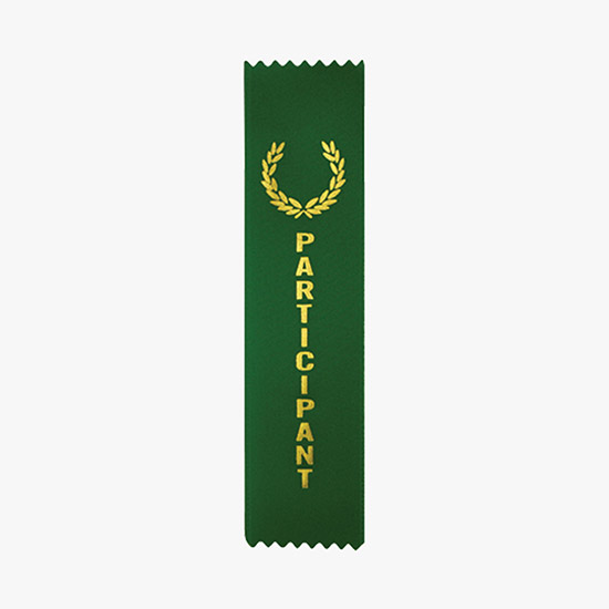 Vertical Stock Award Ribbon - Pinked - 2 x 8