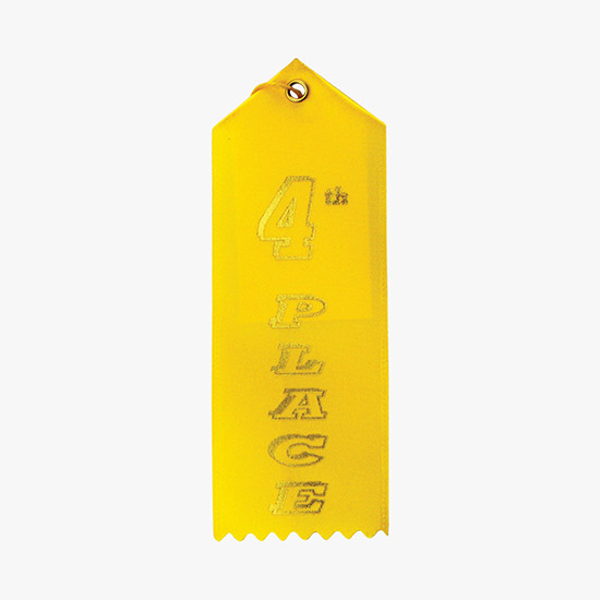 Vertical Stock Award Ribbon - Carded - 2 x 6