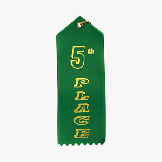Vertical Stock Award Ribbon - Carded - 2 x 6