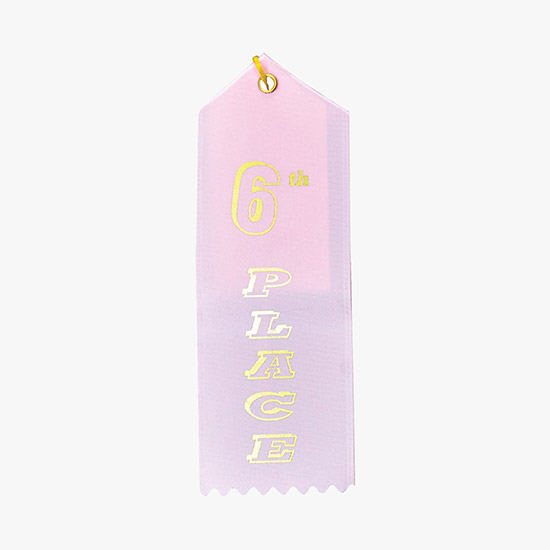 Vertical Stock Award Ribbon - Carded - 2 x 6