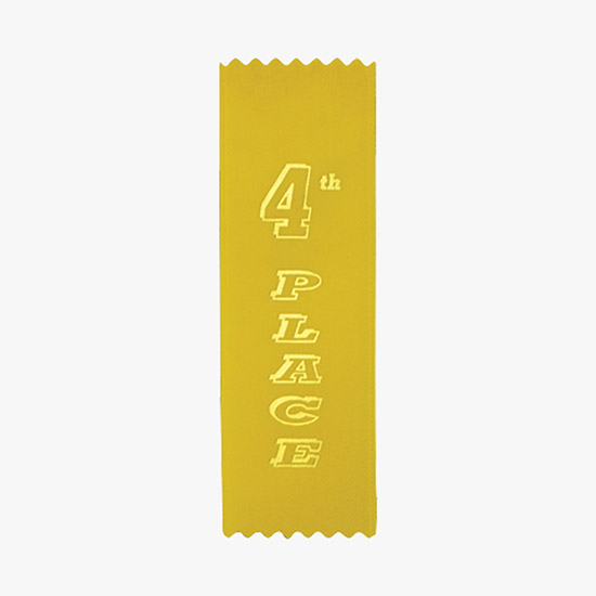 Vertical Stock Award Ribbon - Pinked - 2 x 6