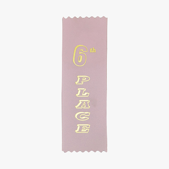 Vertical Stock Award Ribbon - Pinked - 2 x 6