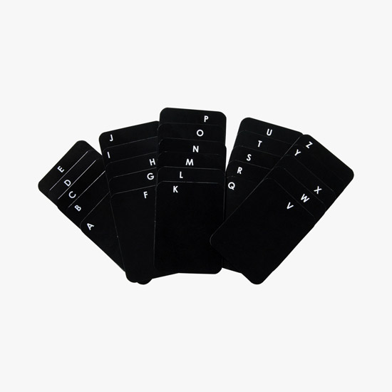 Alpha Name Badge Dividers