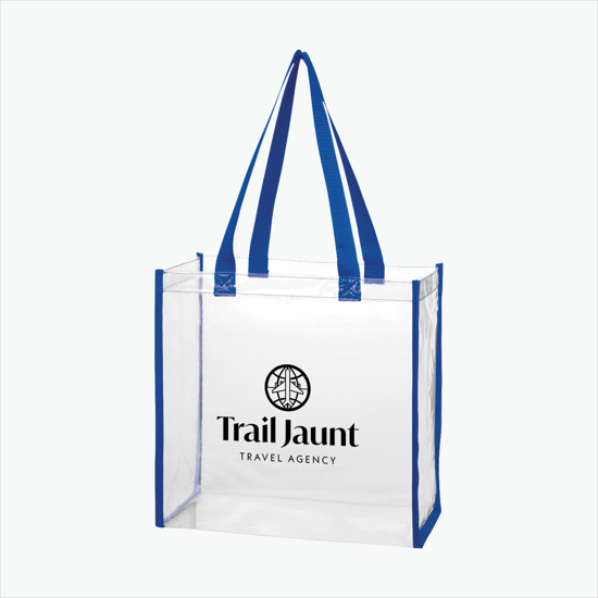 Color Accent Clear Tote