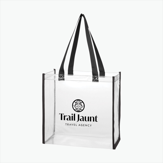 Color Accent Clear Tote