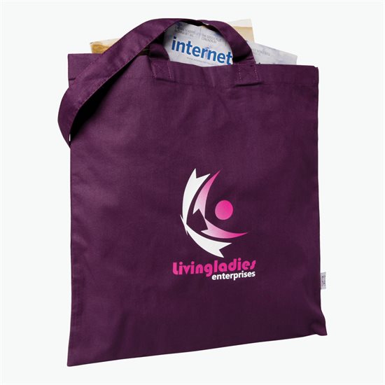 Economy Cotton Sheeting Tote - 15-1/2 x 15 - Colors - Full Color
