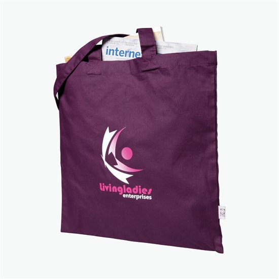 Economy Cotton Sheeting Tote - 15-1/2 x 15 - Colors - Full Color