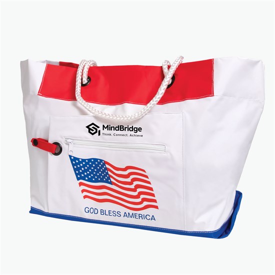 Patriotic Luxe Beach Tote - Clearance
