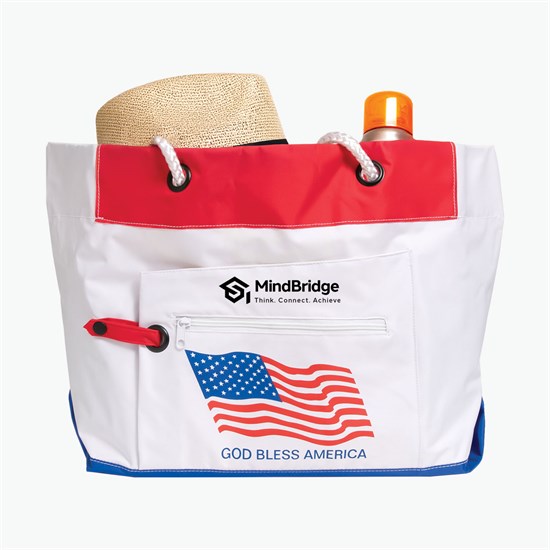 Patriotic Luxe Beach Tote - Clearance