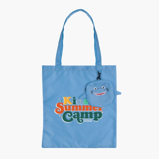 Paws 'n Claws Foldable Tote with Hanging Pouch - Full Color
