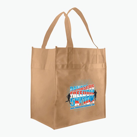 70 GSM Economy Grocery Tote  - 13 x 12 w/Color Magic