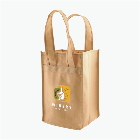 100 GSM Wine Tote - 4 Bottle
