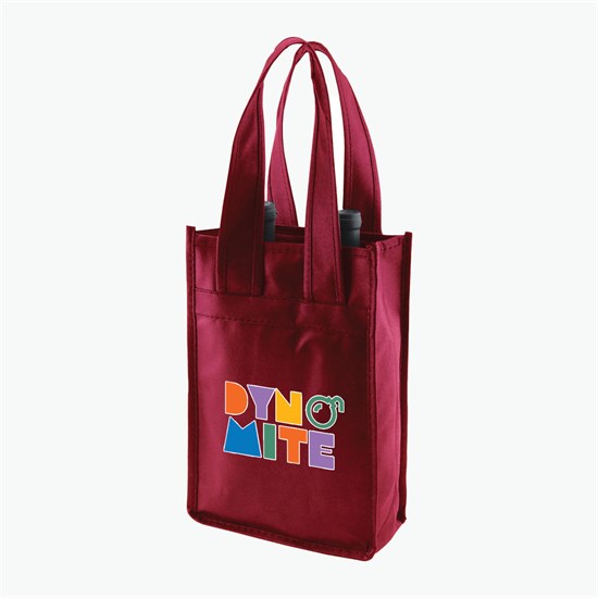 100 GSM Wine Tote w/Color Magic - 2 Bottle