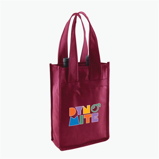 100 GSM Wine Tote w/Color Magic - 2 Bottle