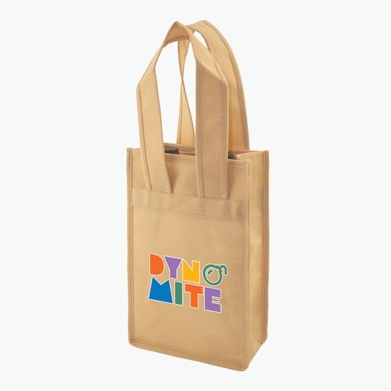 100 GSM Wine Tote w/Color Magic - 2 Bottle