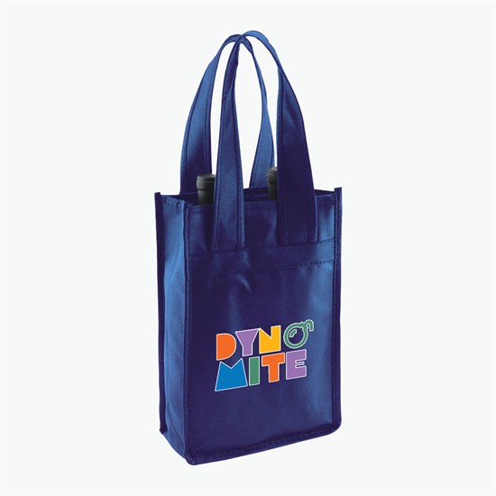 100 GSM Wine Tote w/Color Magic - 2 Bottle