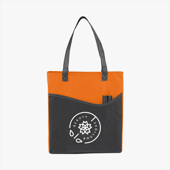 24HR SERVICE TEMPORARILY UNAVAILABLE - 80 GSM Rivers Pocket Convention Tote - 24-Hour Production