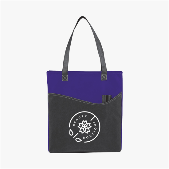 24HR SERVICE TEMPORARILY UNAVAILABLE - 80 GSM Rivers Pocket Convention Tote - 24-Hour Production