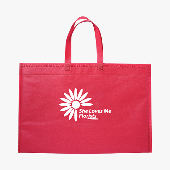 80 GSM USA Made 13.5 x 20 Bottom Gusset Tote