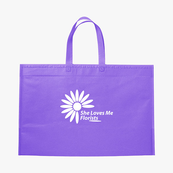 80 GSM USA Made 13.5 x 20 Bottom Gusset Tote