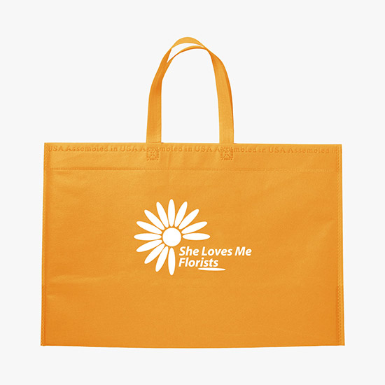 80 GSM USA Made 13.5 x 20 Bottom Gusset Tote
