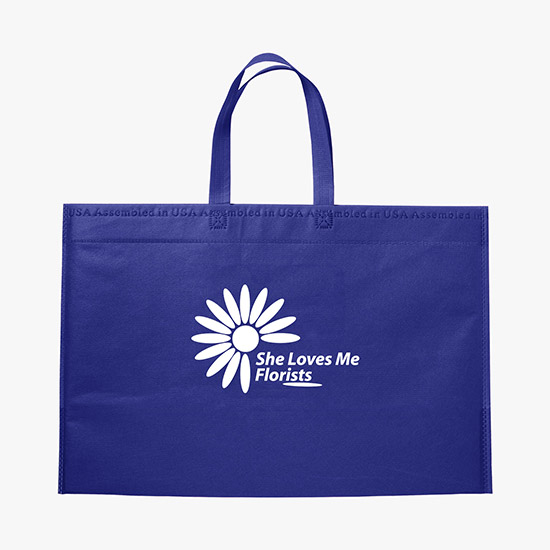 80 GSM USA Made 13.5 x 20 Bottom Gusset Tote