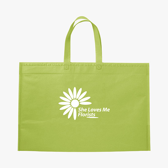 80 GSM USA Made 13.5 x 20 Bottom Gusset Tote