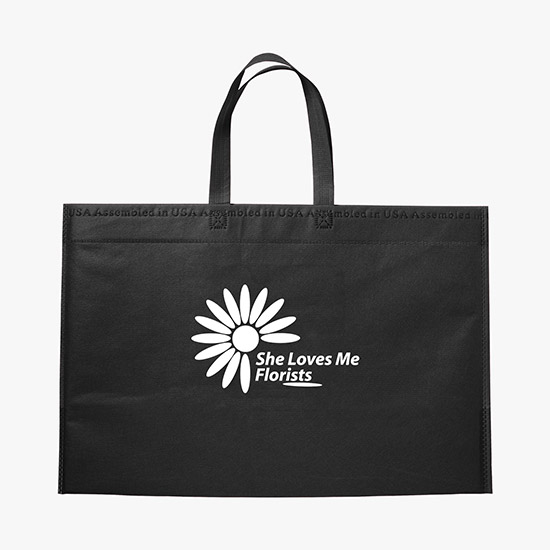 80 GSM USA Made 13.5 x 20 Bottom Gusset Tote