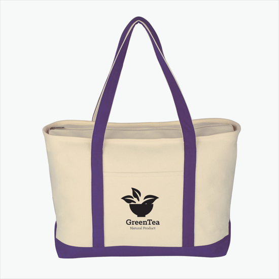 Large Heavy Cotton Boat Tote