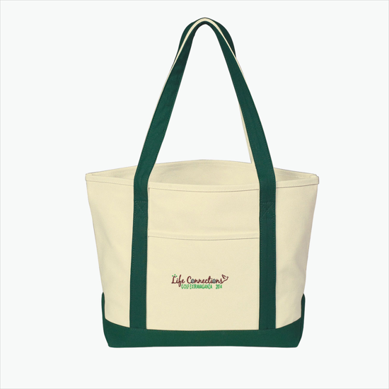 Heavy Cotton Boat Tote - Embroidery