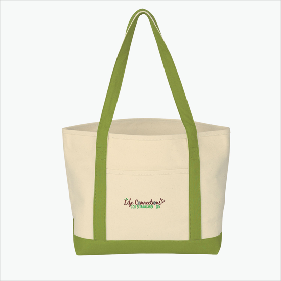 Heavy Cotton Boat Tote - Embroidery
