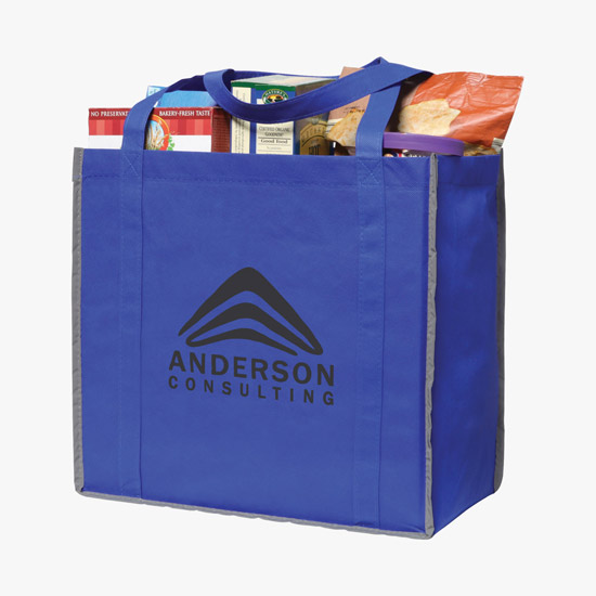 80 GSM Reflective Grocery Tote - Clearance