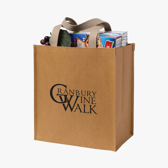 Tsunami Washable Kraft Paper Shopper Tote - 13 x 12