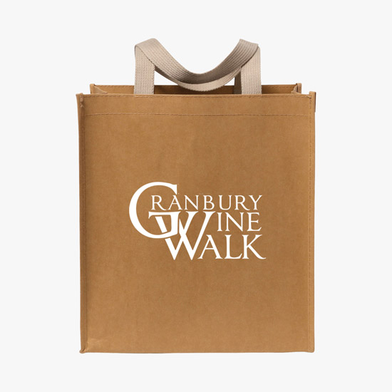 Tsunami Washable Kraft Paper Shopper Tote - 13 x 12