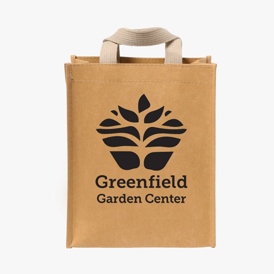 Cyclone Washable Kraft Paper Shopper Tote - 10 x 8