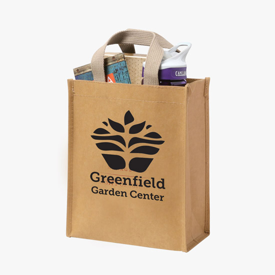 Cyclone Washable Kraft Paper Shopper Tote - 10 x 8