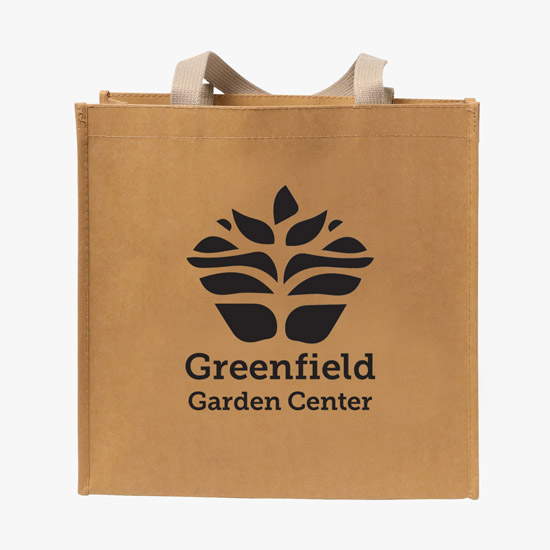 Tidal Washable Kraft Paper Shopper Tote - 13 x 13