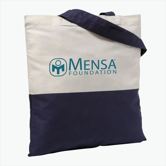 Two-Tone Economy Cotton Sheeting Tote - 24-Hour Production