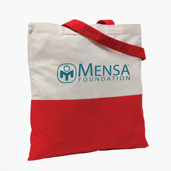 Two-Tone Economy Cotton Sheeting Tote - 24-Hour Production