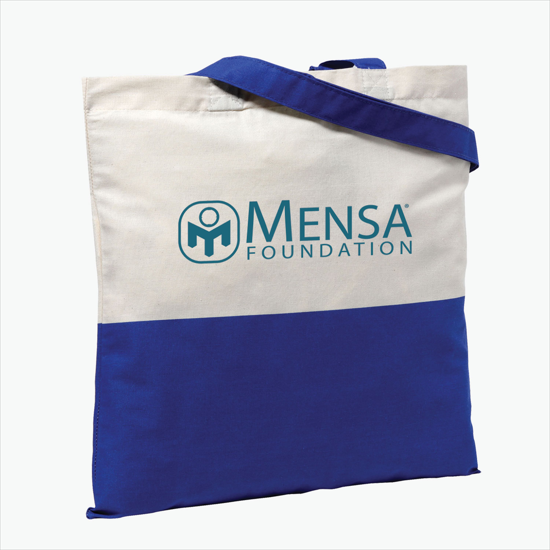 Two-Tone Economy Cotton Sheeting Tote - 24-Hour Production