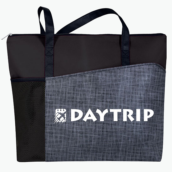 80 GSM Pattern Pocket Zippered Tote