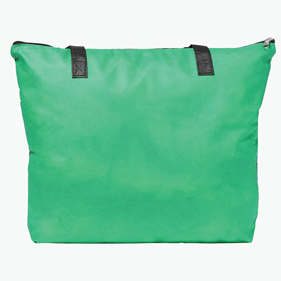 80 GSM Pattern Pocket Zippered Tote - Full Color