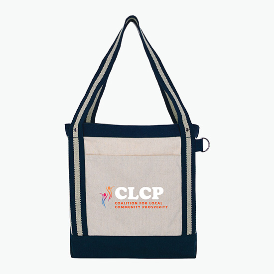 Recycled Cotton Striped Boat Tote - Full Color