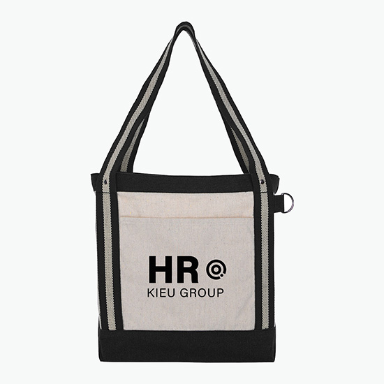 Recycled Cotton Striped Boat Tote