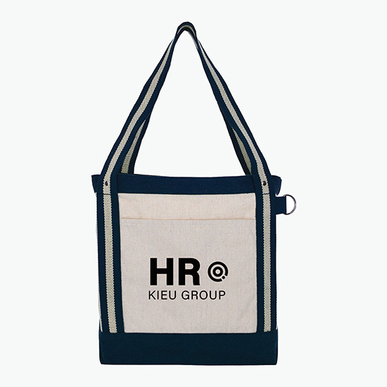 Recycled Cotton Striped Boat Tote