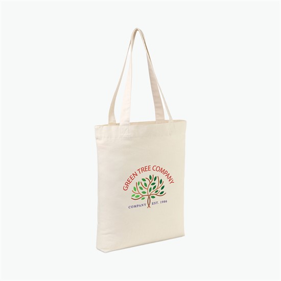 AWARE™ Bottom Gusset Recycled Cotton Tote - Full Color