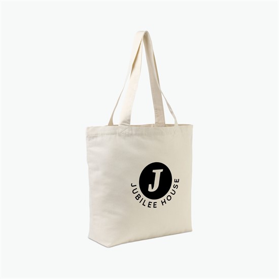 AWARE™ Recycled Cotton Shopper Tote Bag - 24-Hour Production