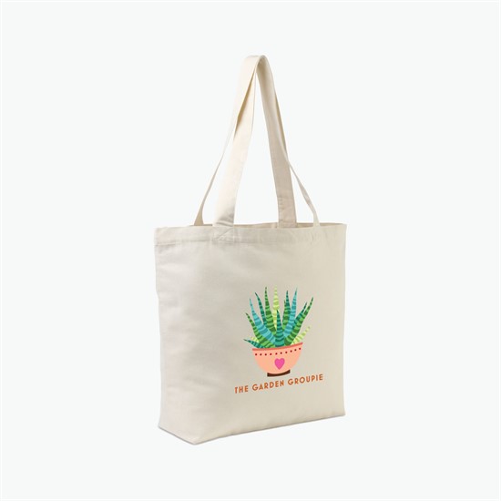 AWARE™ Recycled Cotton Shopper Tote Bag - Full Color