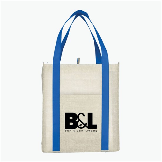 Neptune Recycled Grocery Tote - 15 x 13 - 24-Hour Production